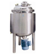 stainless steel prepration vessel with homoginizer