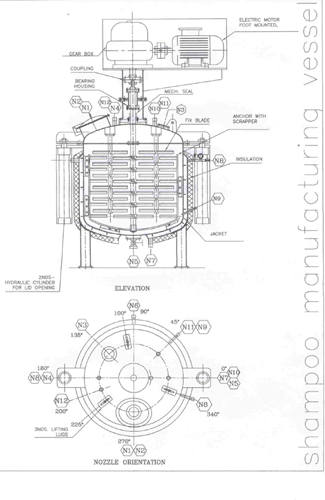 Shampoo mixing machine